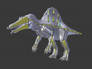 spinosaurus rigged Modelo 3D