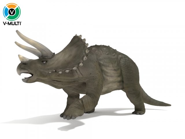 triceratops rigged 3D Model .c4d .max .obj .3ds .fbx .stl .blend 