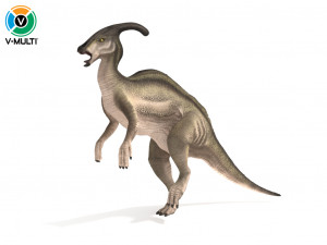 parasaurolophus rigged 3Dモデル