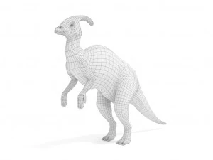 parasaurolophus rigged 3D Model