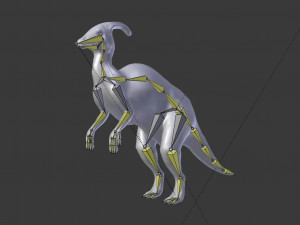 parasaurolophus rigged 3D मॉडल