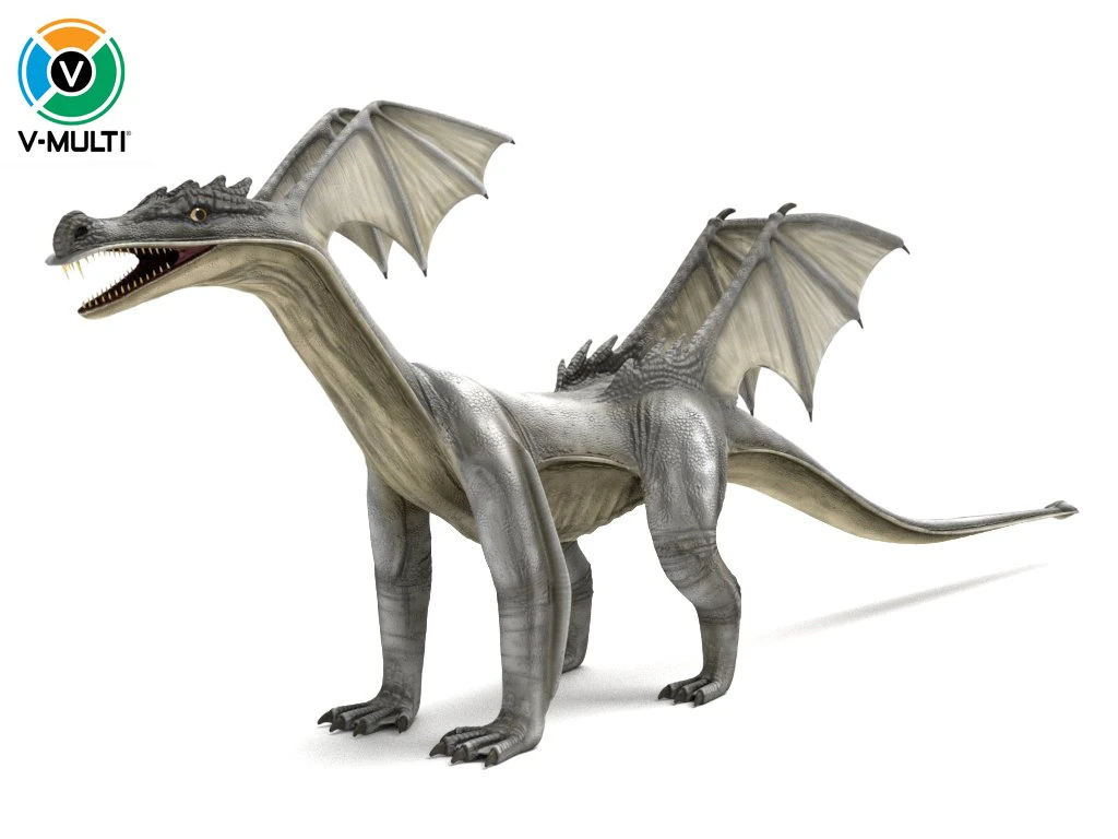 дракон 3D Модель .c4d .max .obj .3ds .fbx .stl .blend 