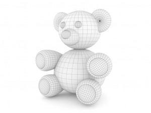 stuffed bear Modèle 3D