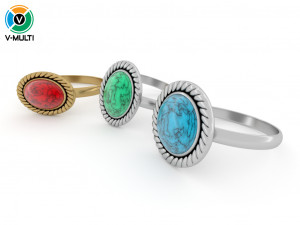 stone rings 3Dモデル