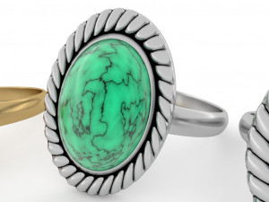 stone rings Modèle 3D