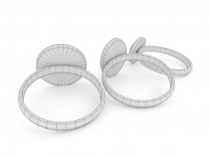 stone rings Modèle 3D
