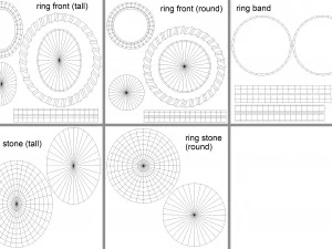 stone rings 3D Model
