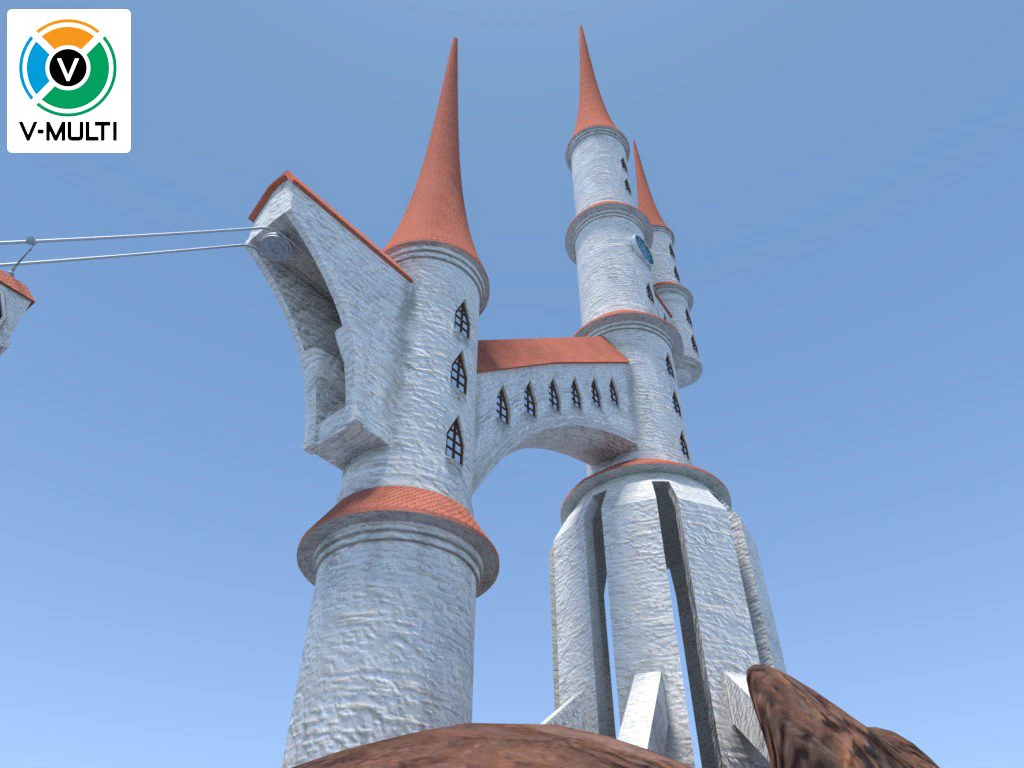 palace towers 3D Model .c4d .max .obj .3ds .fbx .stl .blend