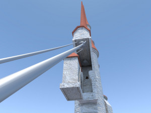 palace towers Modèle 3D
