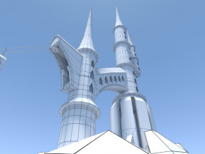 palace towers Modèle 3D