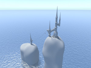 palace towers Modèle 3D