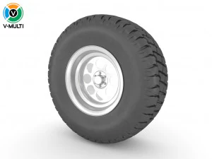 roda fora de estrada Modelo 3D