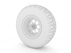 off-road wheel Modello 3D