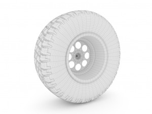 off-road wheel Modello 3D