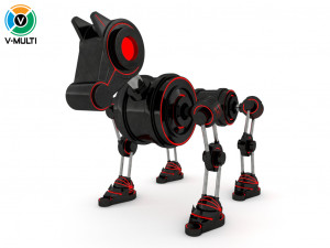 geom robot dog 3Dモデル