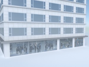 low poly building 1 Modello 3D