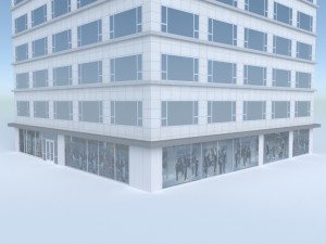 low poly building 1 Modello 3D
