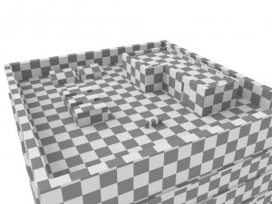 low poly building 1 Modello 3D