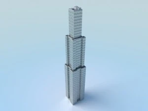 low poly building 2 3D Model