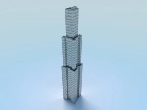 low poly building 2 3D Model