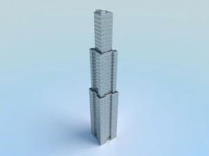 low poly building 2 3D Model