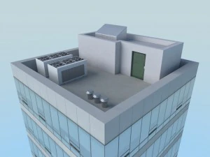 low poly building 2 3D Model