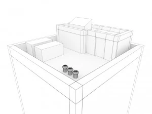 low poly building 2 3D Model