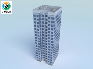 low poly building 3 3Dモデル
