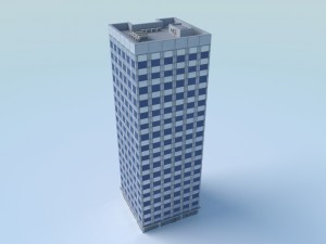 low poly building 3 3Dモデル