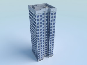 low poly building 3 3Dモデル