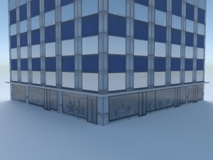 low poly building 3 3Dモデル