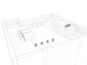 low poly building 3 3Dモデル