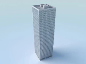 b&acirc;timent low poly 4 Modèle 3D