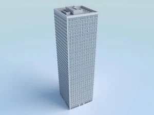 b&acirc;timent low poly 4 Modèle 3D