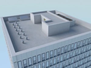 b&acirc;timent low poly 4 Modèle 3D