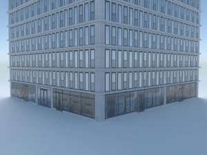 b&acirc;timent low poly 4 Modèle 3D