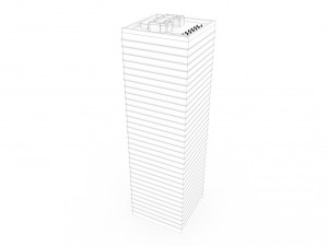 low poly building 4 3D 모델