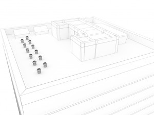low poly building 4 3D 모델