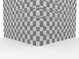 low poly building 4 3D 모델