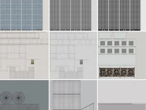 b&acirc;timent low poly 4 Modèle 3D