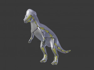 pachycephalosaurus rigged Modelo 3D
