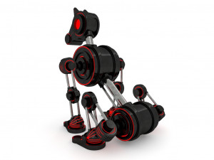 geom robot dog rigged 3Dモデル