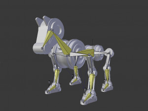 geom robot dog rigged 3Dモデル