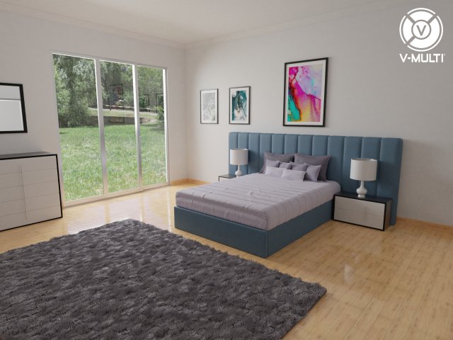 bedroom 3D-Modell .c4d .max .obj .3ds .fbx .stl .blend 