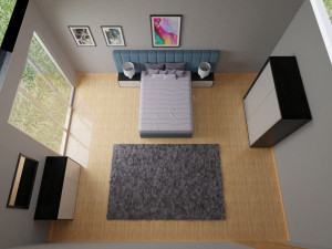 bedroom 3D-Modell