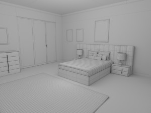 bedroom 3D-Modell