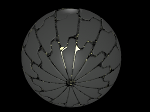 explode shaped lamp Modèle 3D