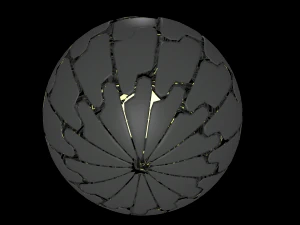 explode shaped lamp 3D Model
