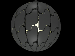 explode shaped lamp Modèle 3D