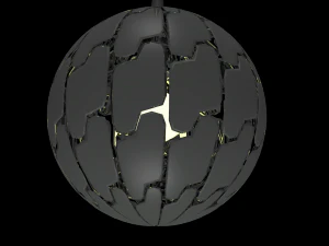 explode shaped lamp 3D Model